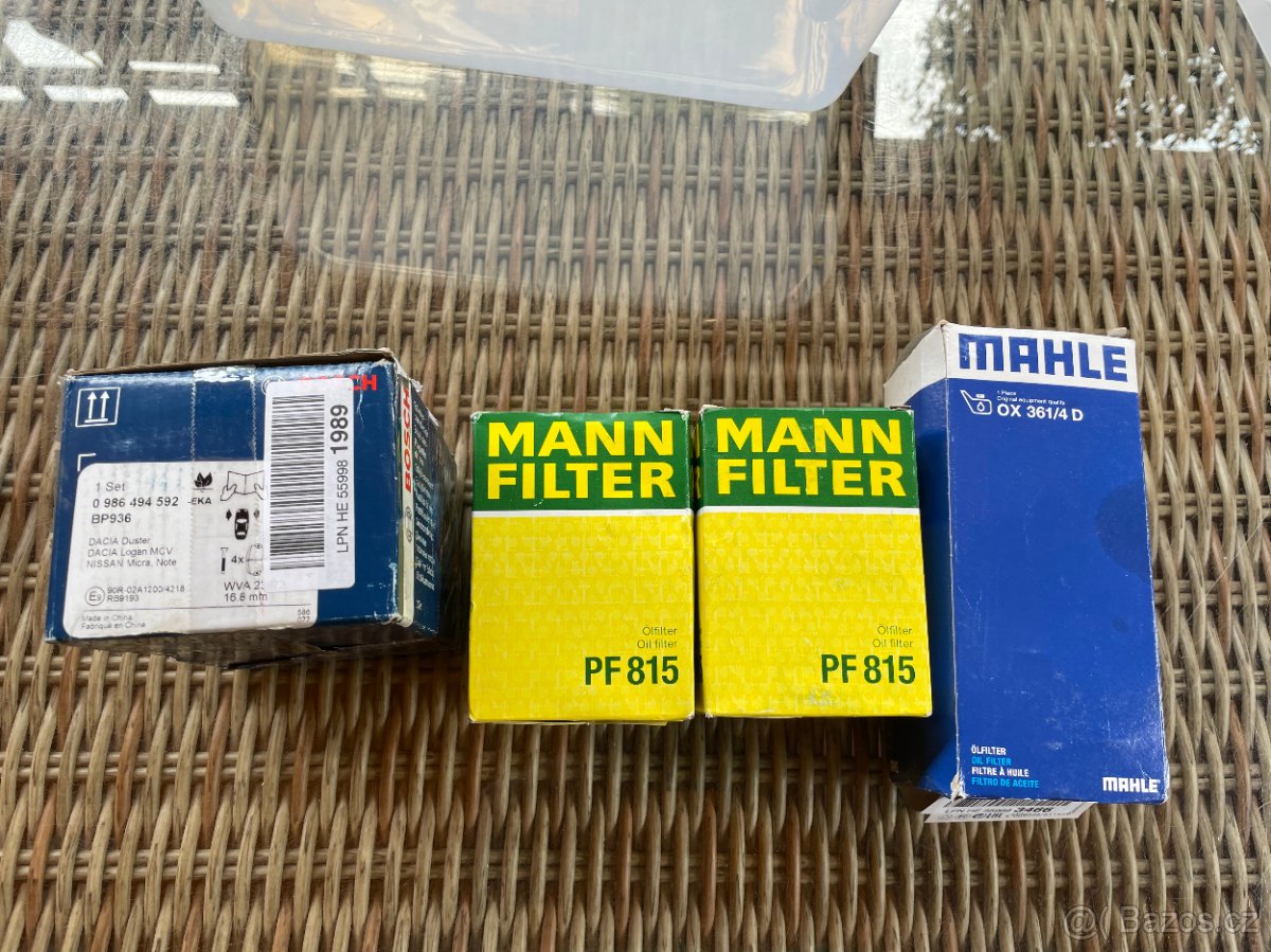 Set 4 autodílů