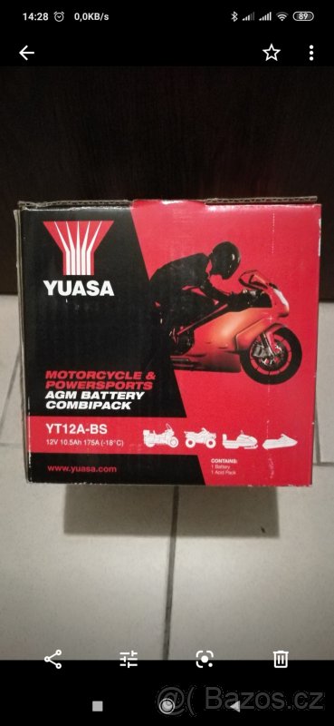 Moto baterie Yuasa