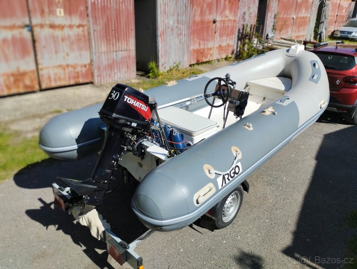 Motorový člunARGO 450RIB + Tohatsu 30Ps 2T top