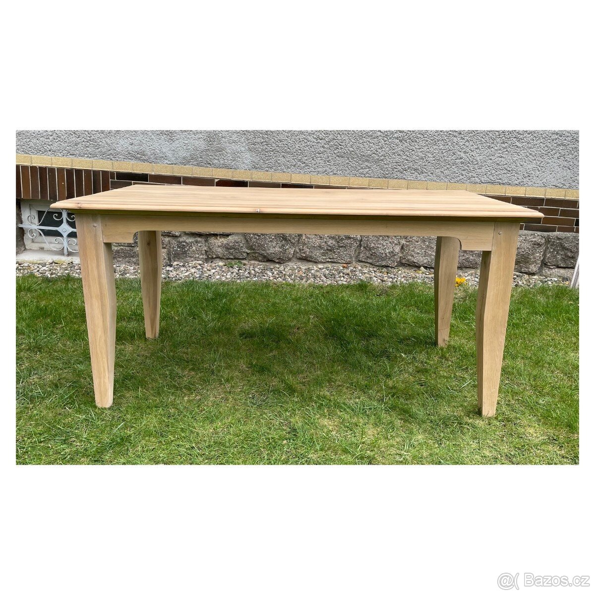 Masivní jídelní stůl Fany – dubový, přírodní, 160 × 80 cm