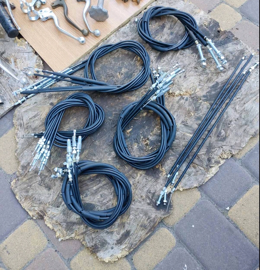 Benzinový ventil lanko plynu spojky brzdy rukojeť plynů