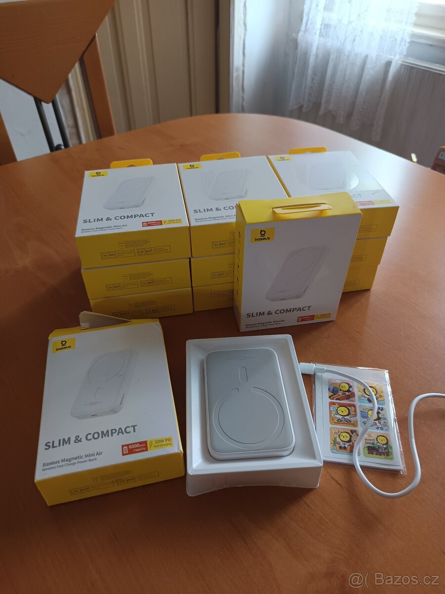 BASEUS BEZDRÁTOVÁ MAGNETICKÁ POWER BANKA MAGSAFE 20W 6000 mA
