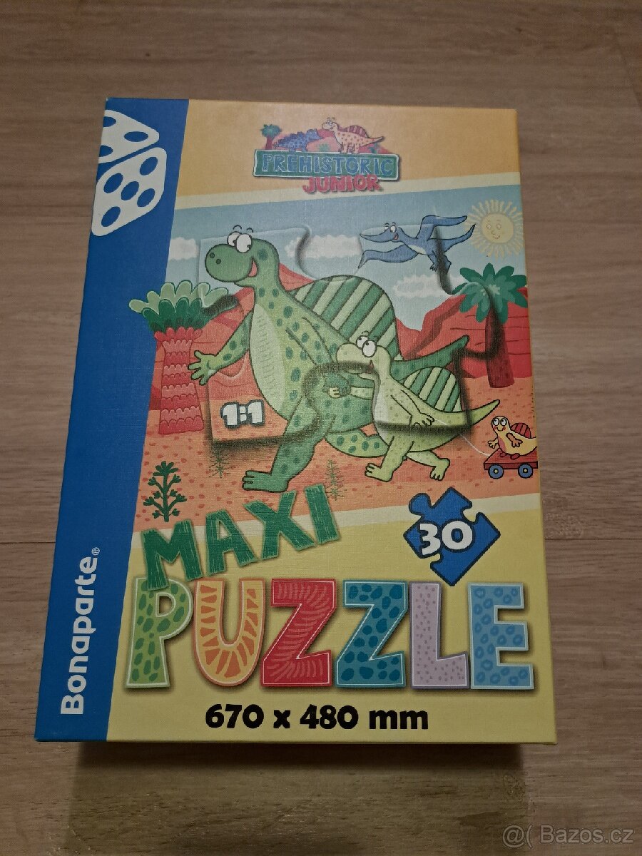 Prehistorické Junior Maxi Puzzle 670 × 480 mm
