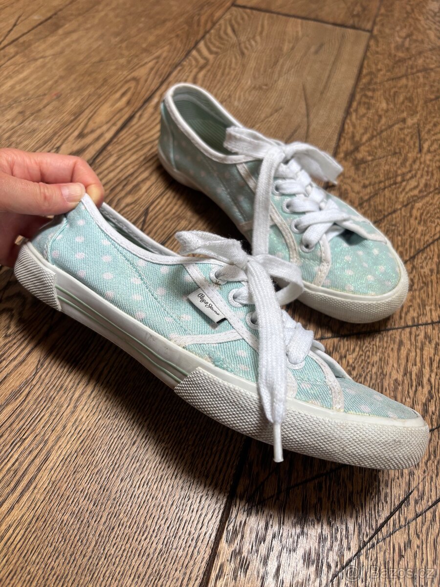 Plátěné tenisky Pepe Jeans, vel. 38