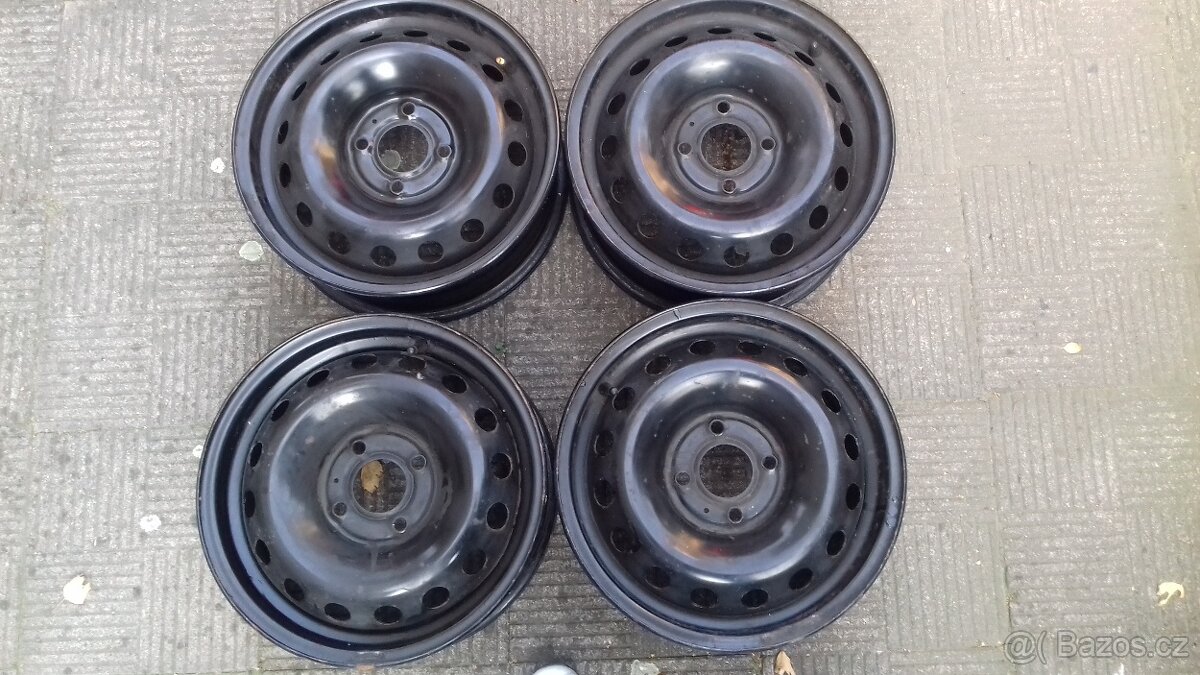 Prodám plechové disky 5Jx14 4x100 ET 36