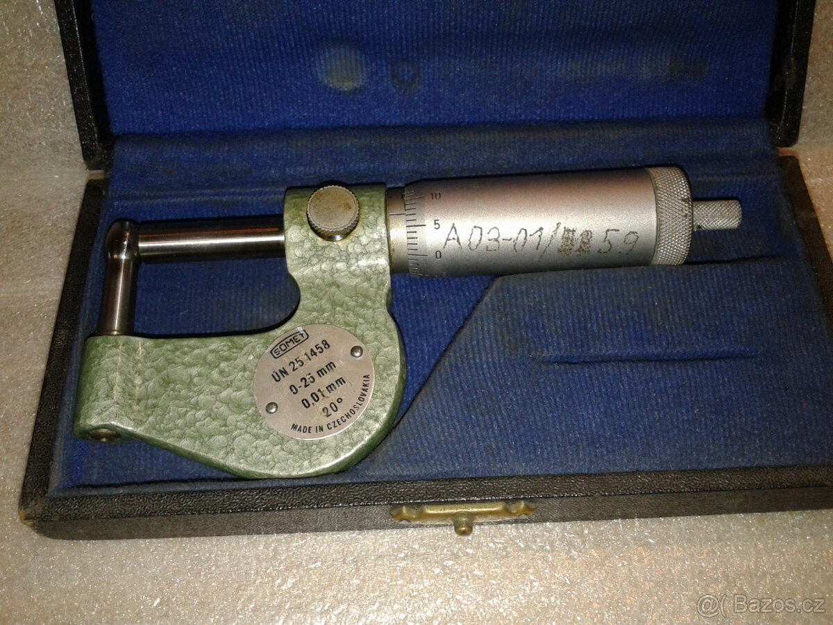 mikrometr na měření stěn trubek Somet