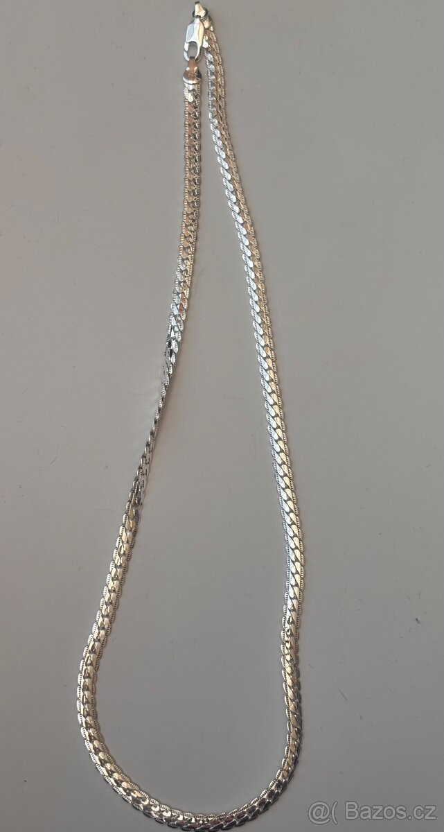 Nové stříbrné řetízky punc 925