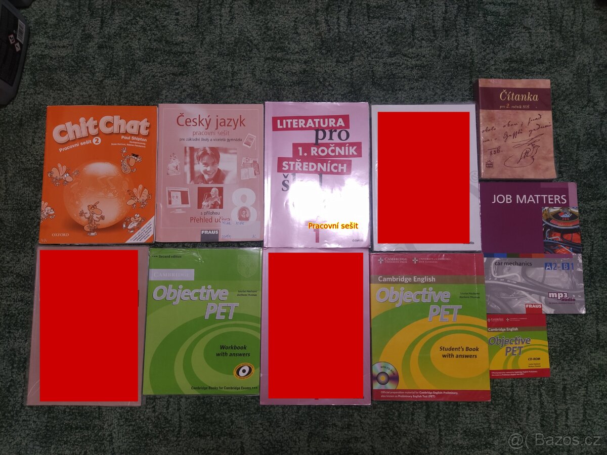 Prodám učebnice ČJ, AJ