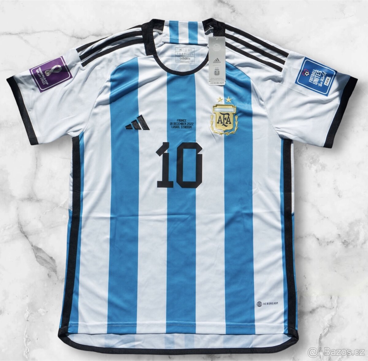 Fotbalový dres Argentina 2022 Lionel Messi vel. L