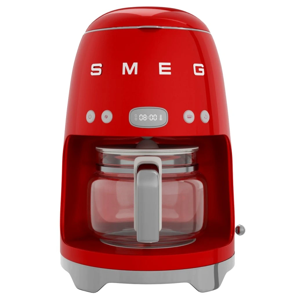 Kávovar SMEG 50's Retro Style 1,4l 10 cup červený