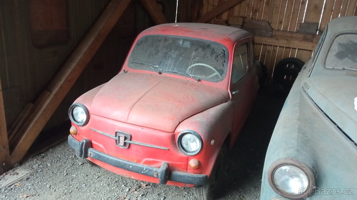 Fiat 600 první model protivítr