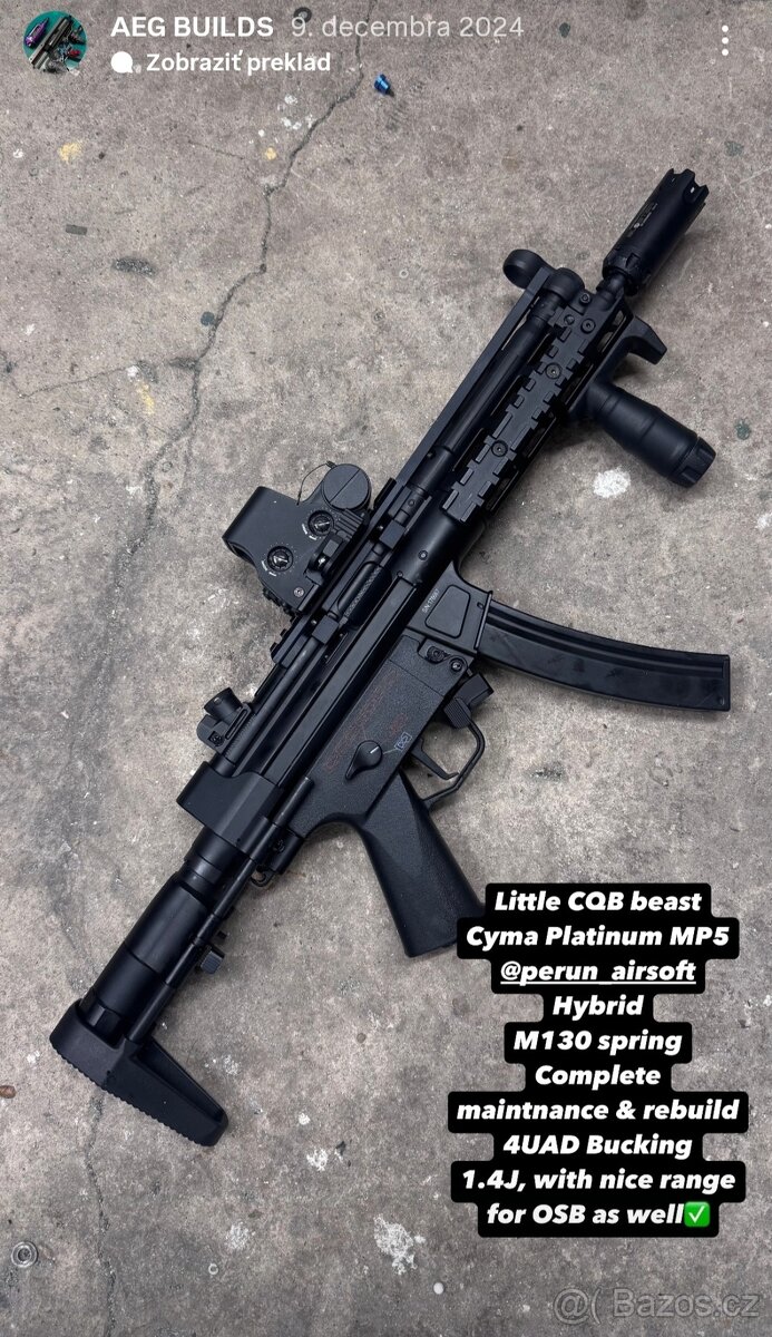 MP5 cyma platinum upgrade