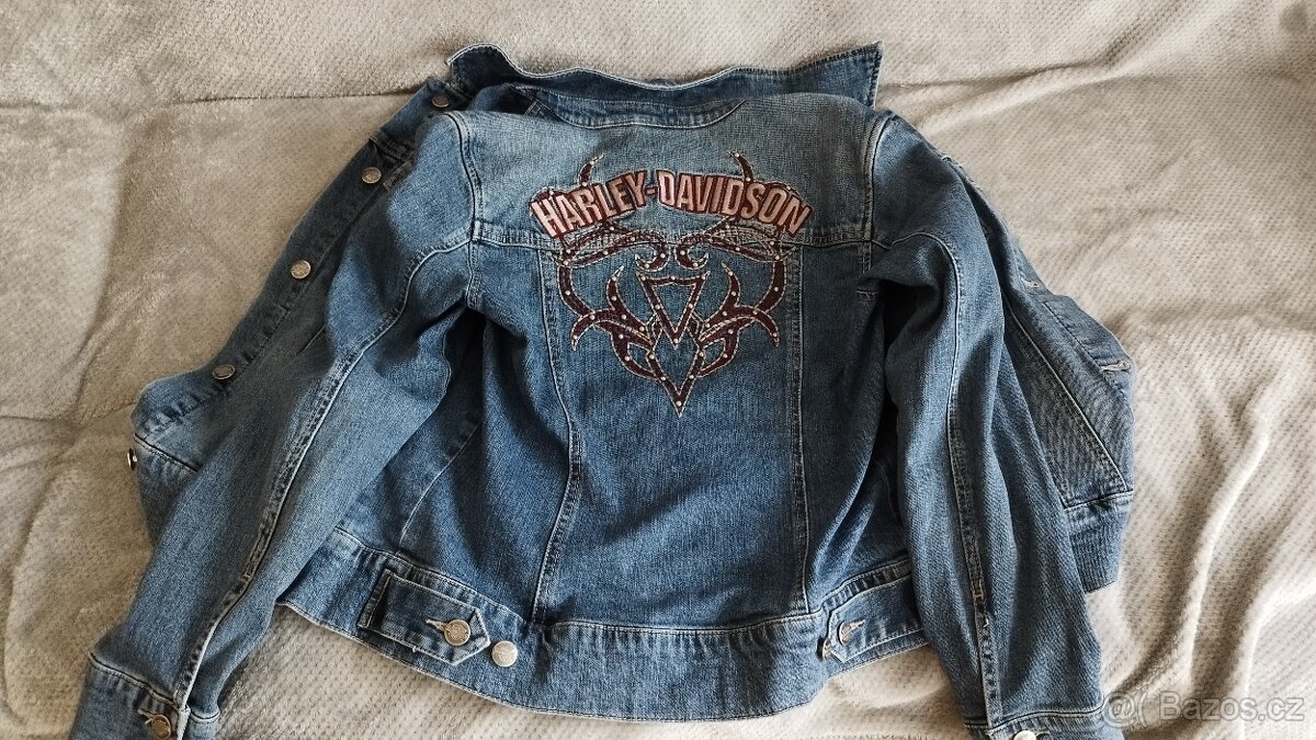 Harley Davidson pružná jeans bunda