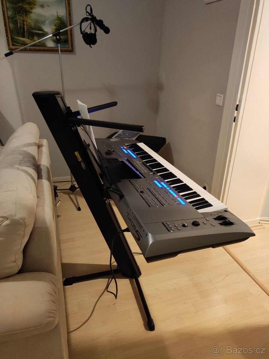 Klávesy Yamaha Tyros 5, rozšiřující deska, 76 kláves, v perf