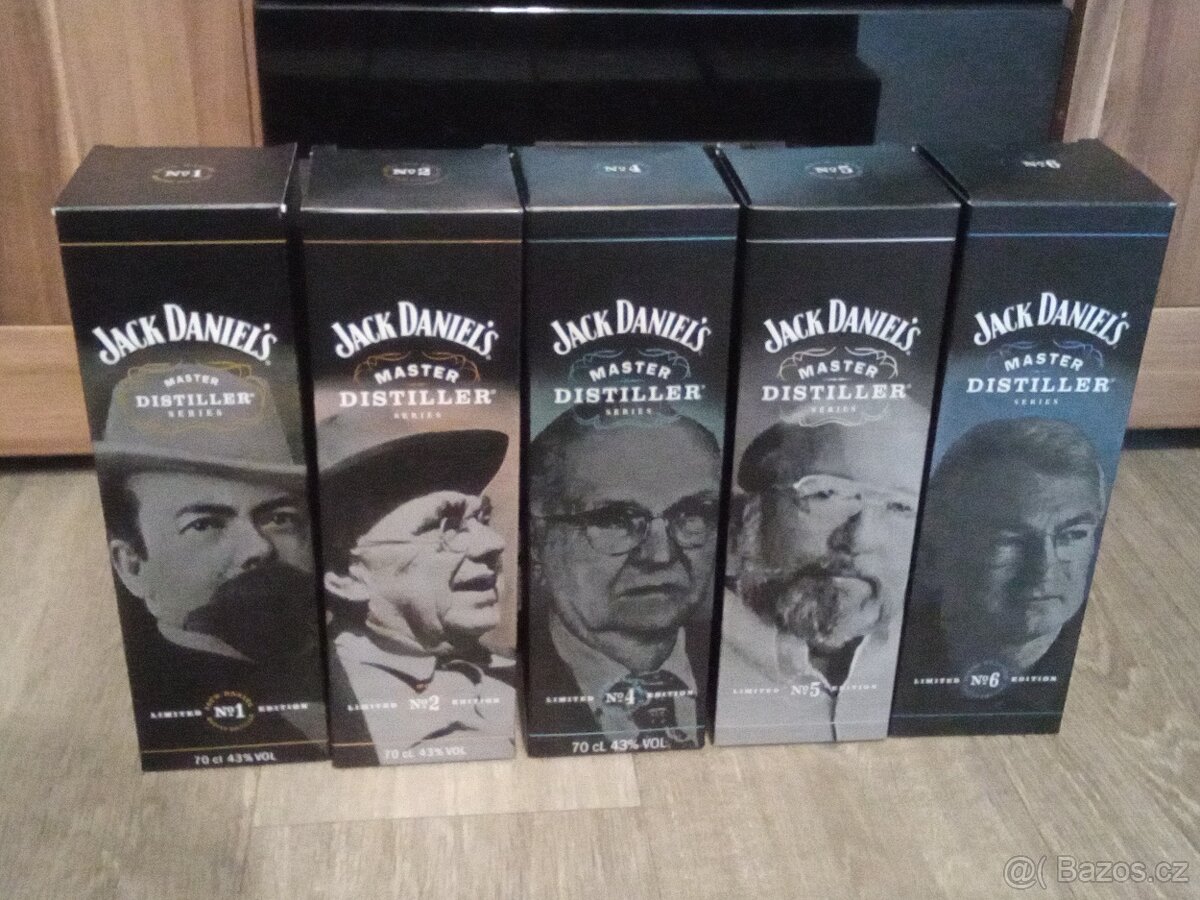 JACK DANIELS MASTER DISTILLER 1,2,4,5,6.