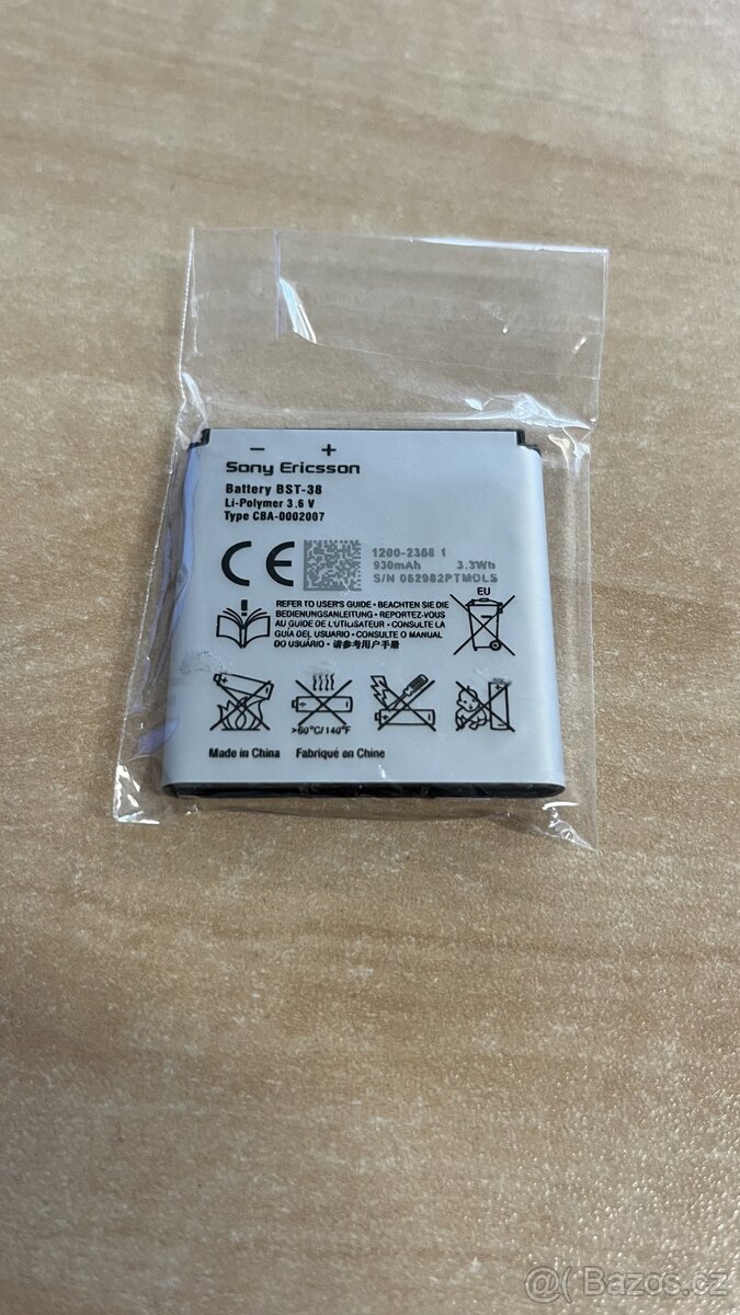 Originální baterie Sony Ericsson