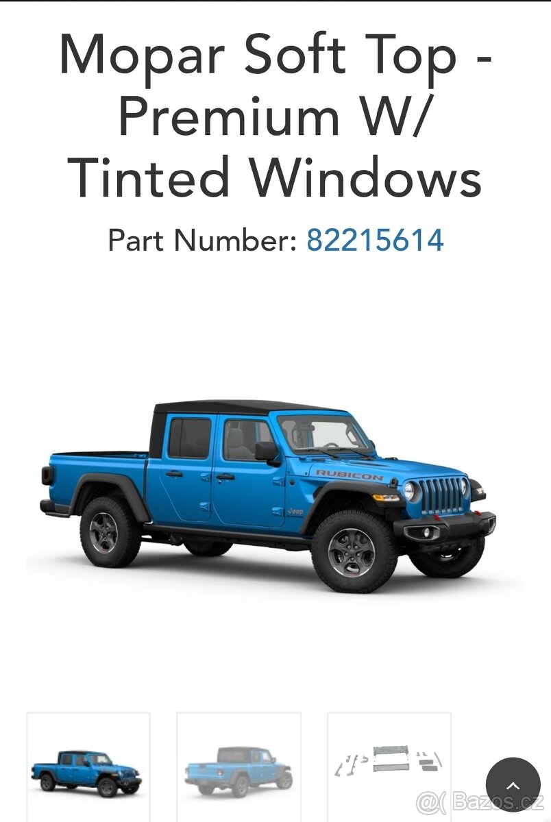 Jeep gladiator 82215614