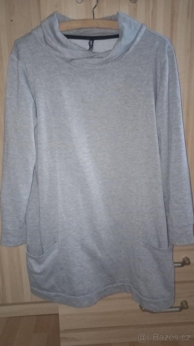 Dámské šedé mikinové šaty vel. 44/XL