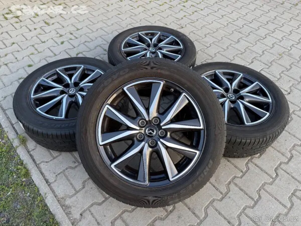 4x al kola 5x114.3 TPMS + pneu letní 225/55 R19