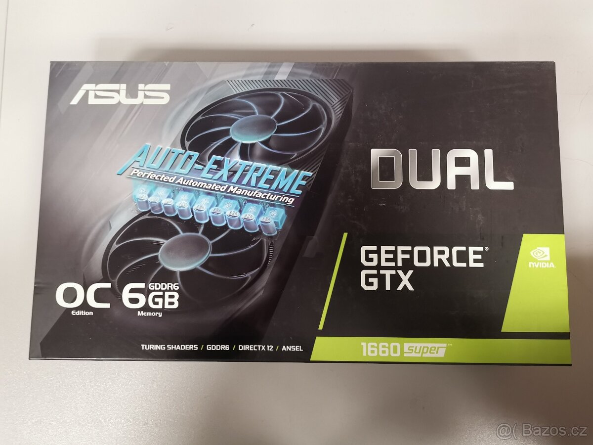 Asus Dual Geforce GTX 1660 Super OC 6GB GDDR6 nová
