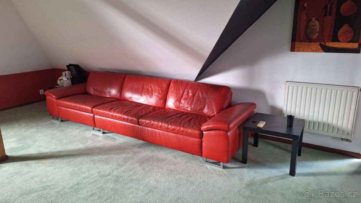 Luxusní kožená sedací souprava