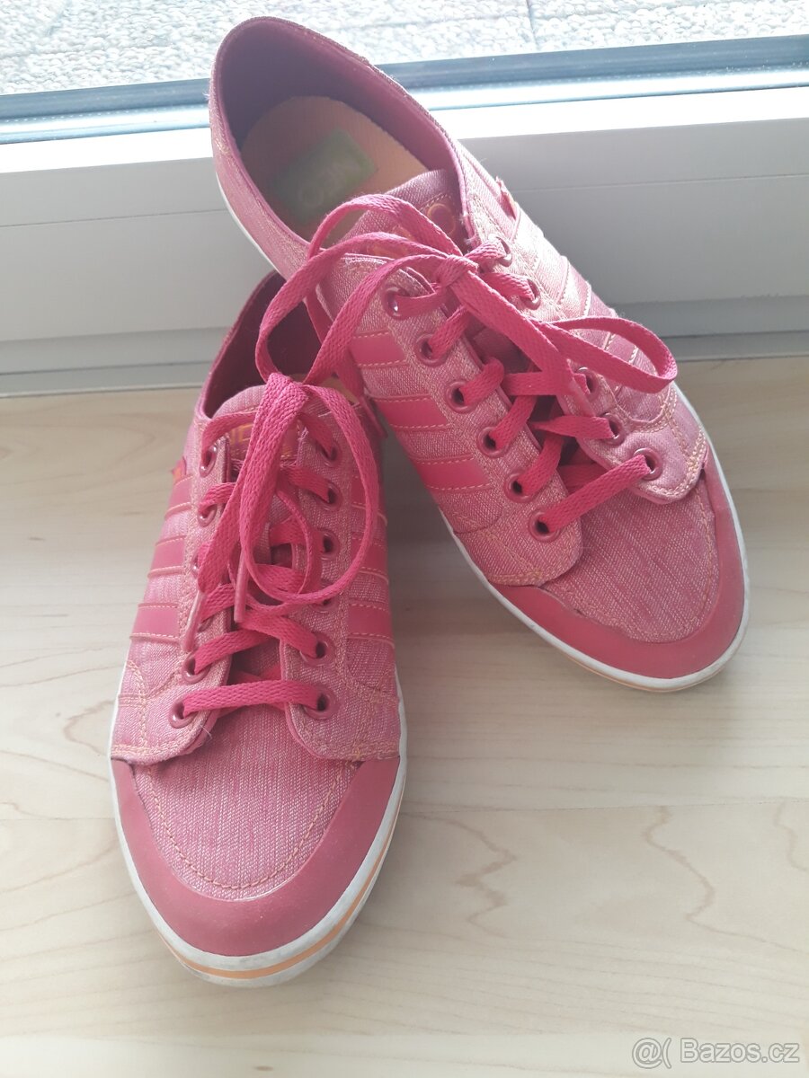 RUZOVE TENISKY ADIDAS NEO, vel.38