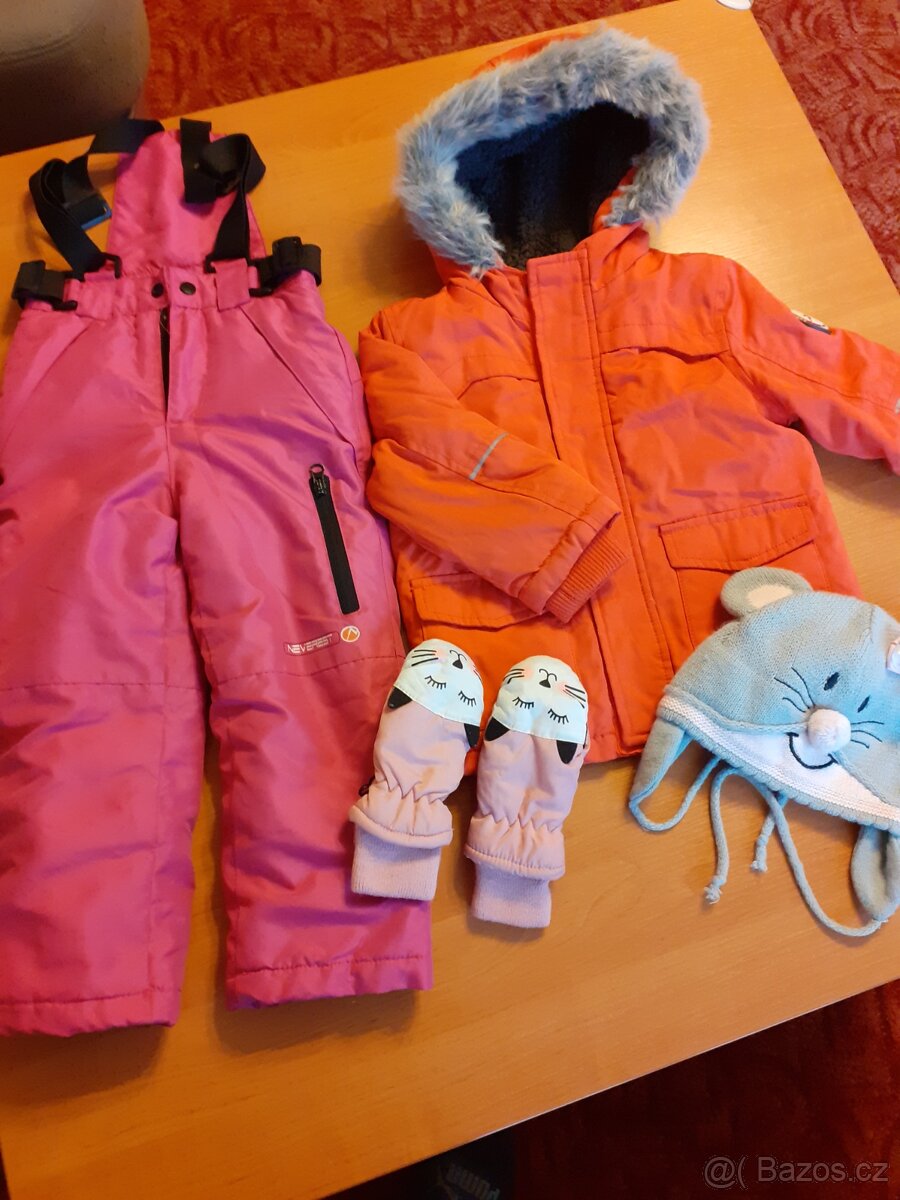 Oteplovačky a bunda vel.98