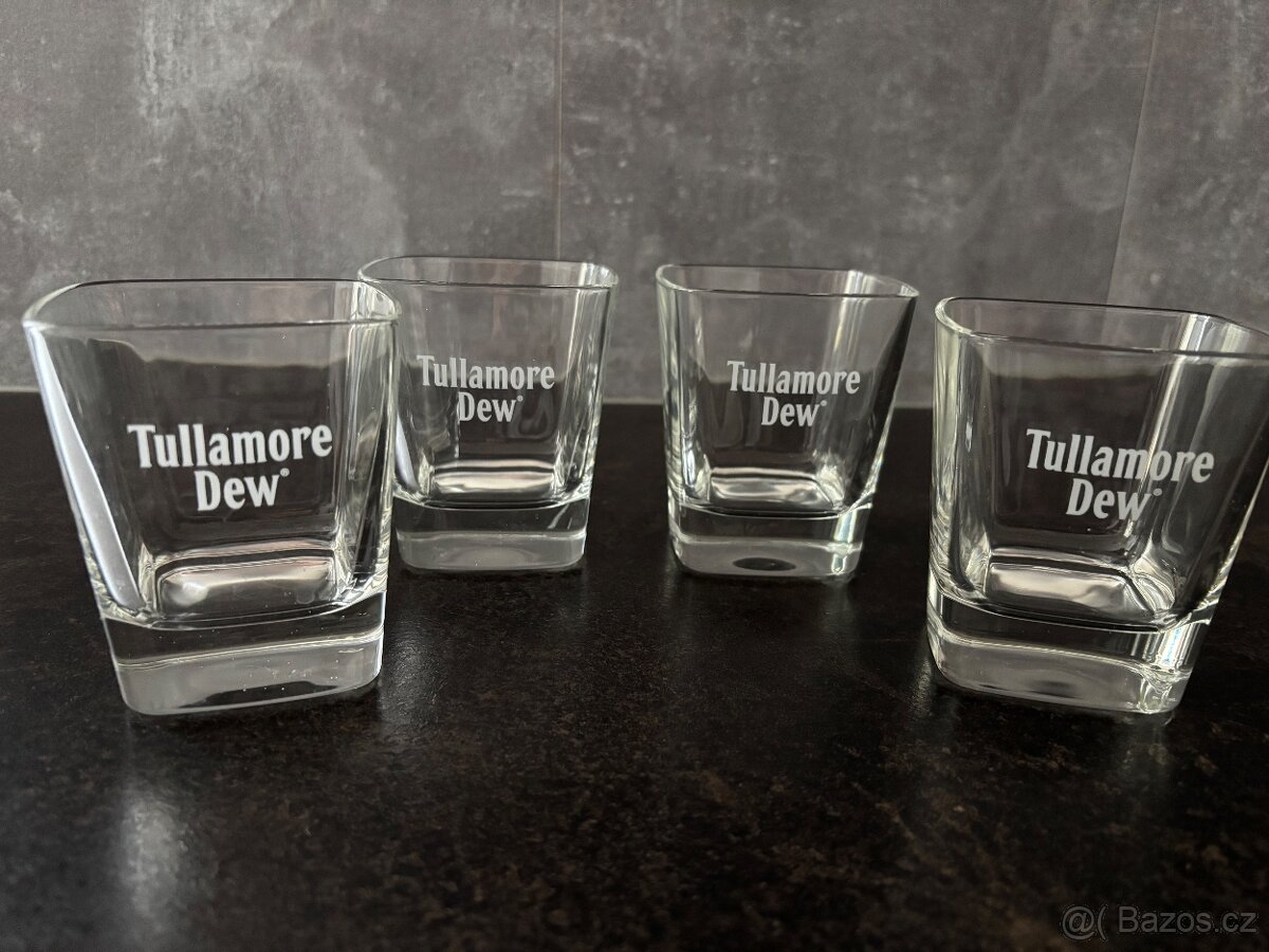 set 4 skleničky Tullamore Dew, cena za vše