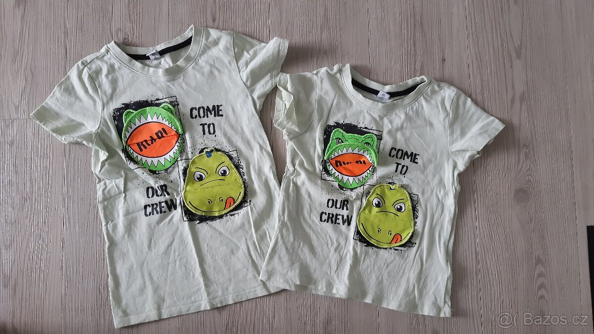 Sourozenecká trička 110 a 128