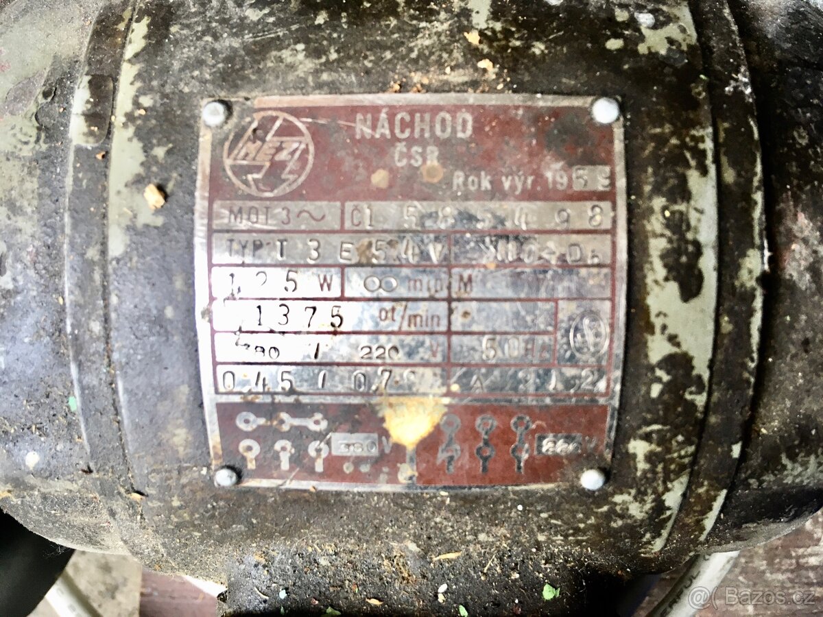Ekektromotor Náchod 1375 ot/min.