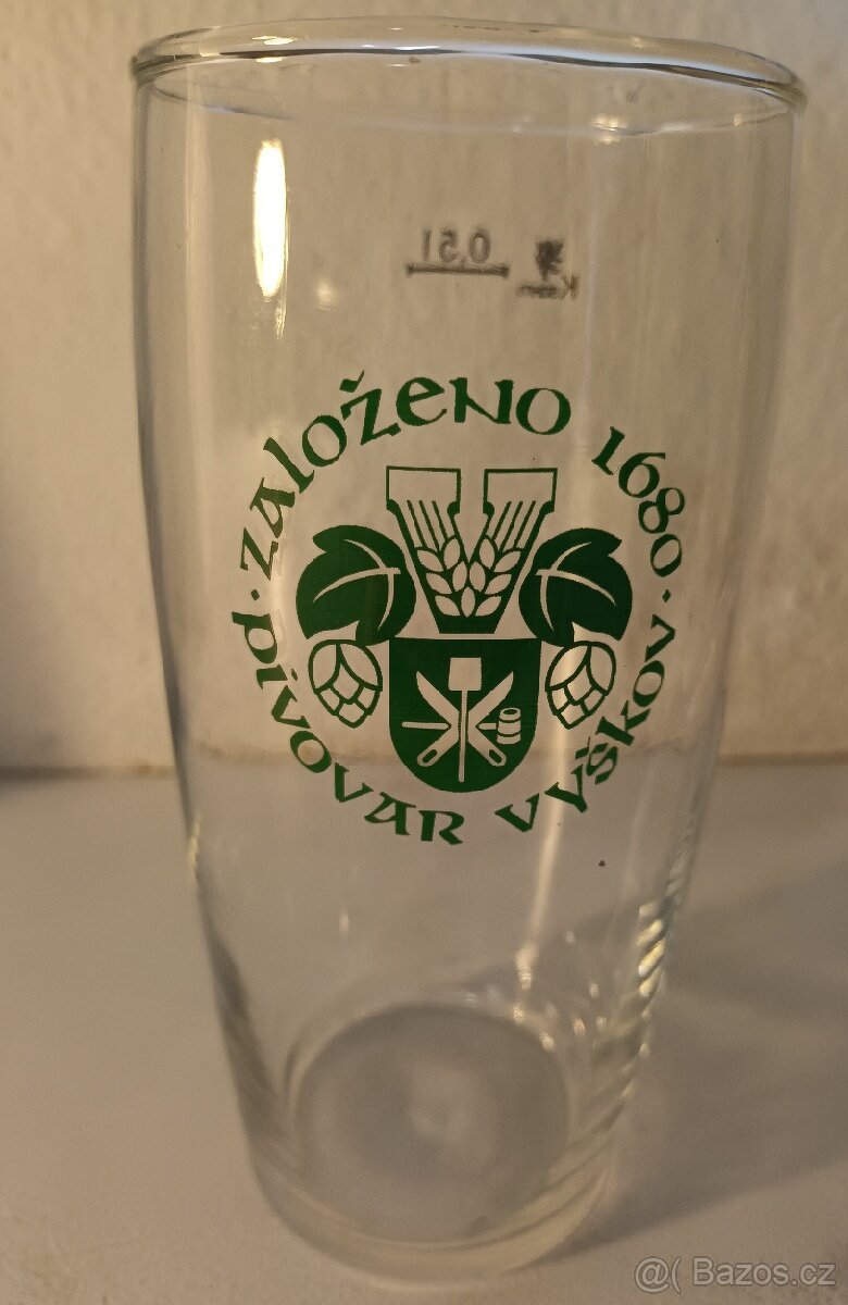 Pivovar Vyškov 0,5l sklenice