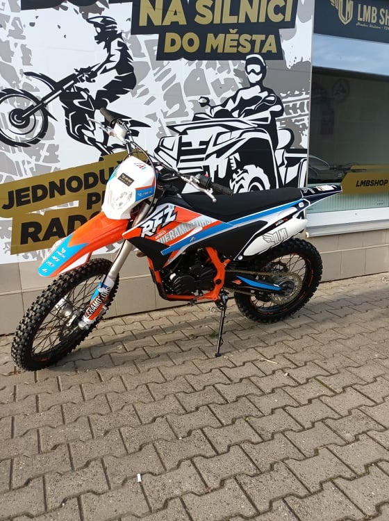 Pitbike Thunder 250cc 21/18 oranžová, možnost splátek