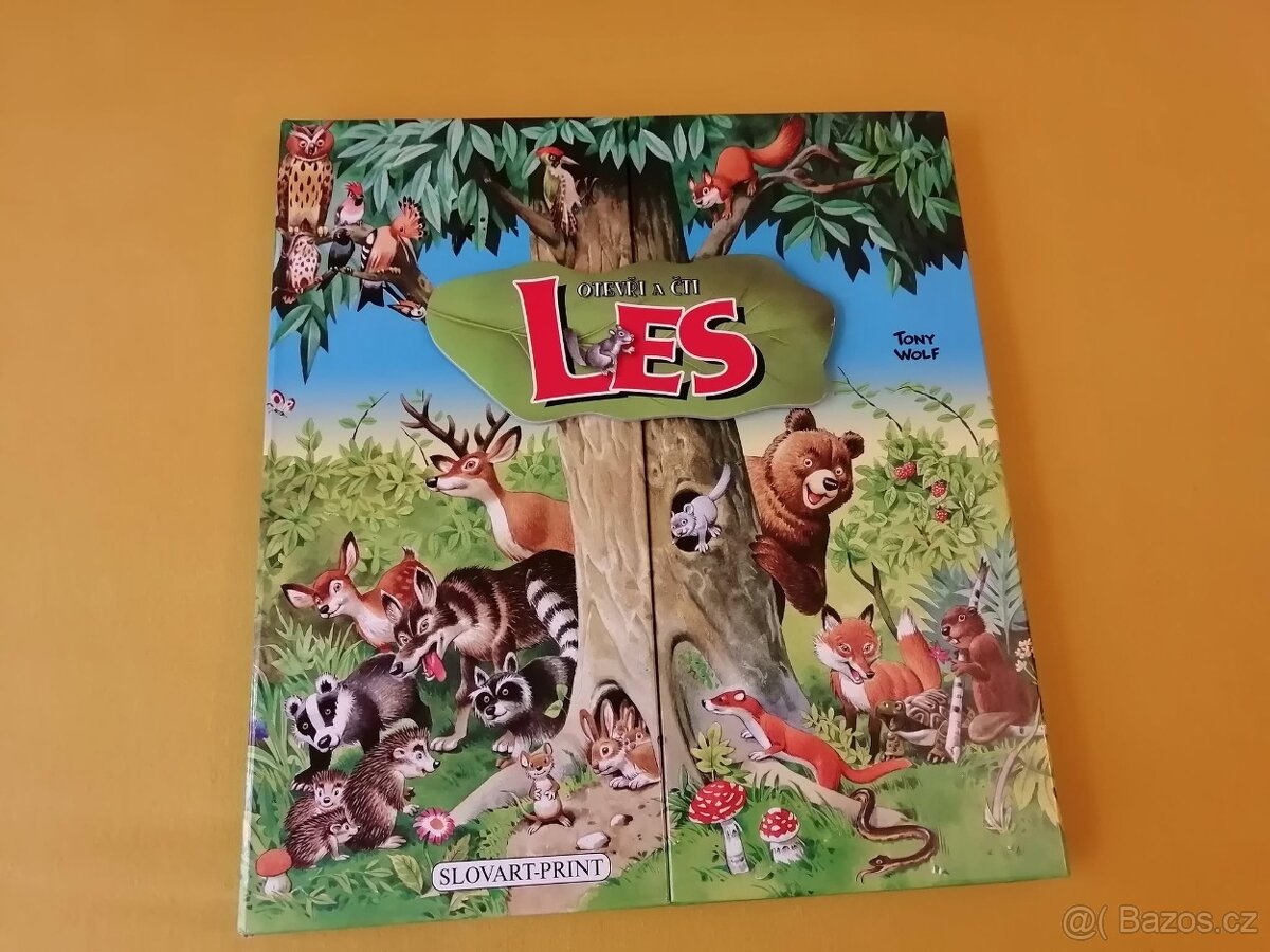 knížka LES - obsahuje 12 malých leporel