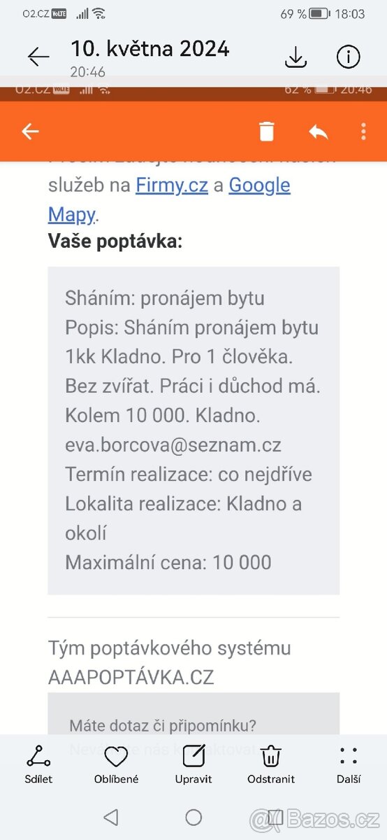Pronájem