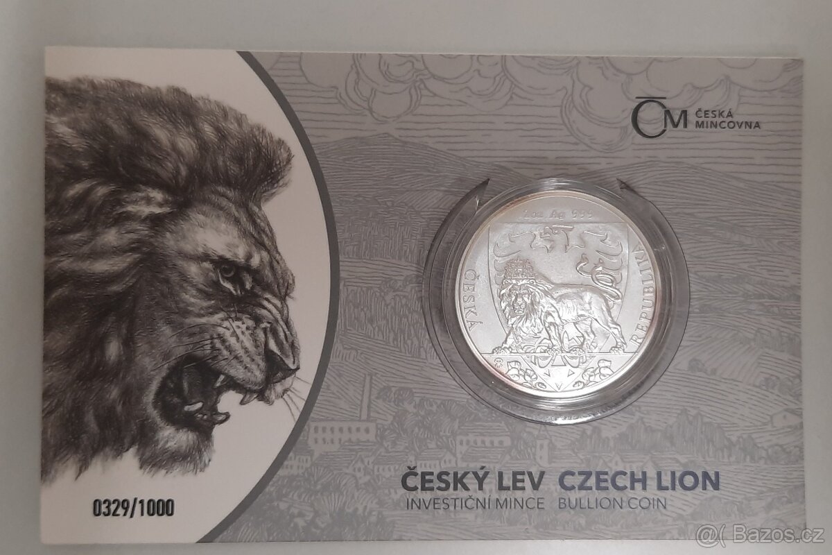 Český lev 2020 2OZ standard číslovany