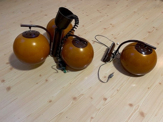 Retro lustr a lampa