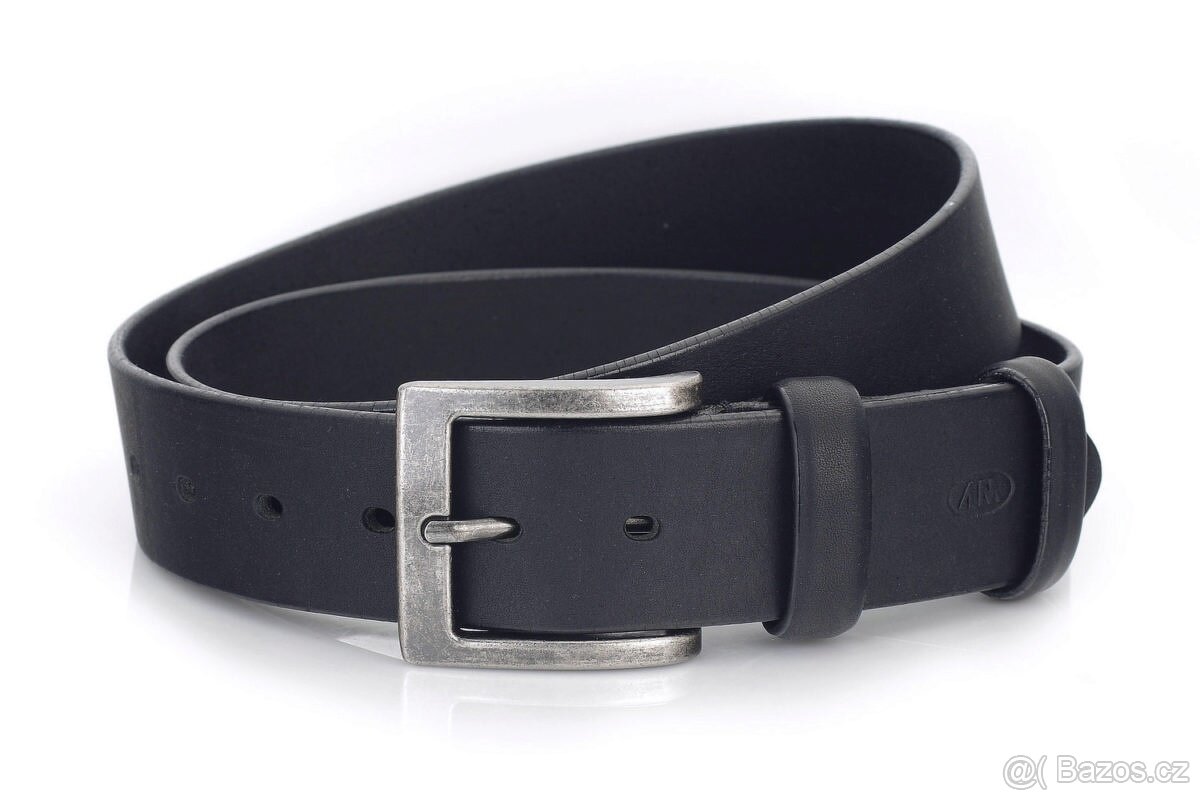 Pánský kožený opasek M4020 o šířce 4 cm