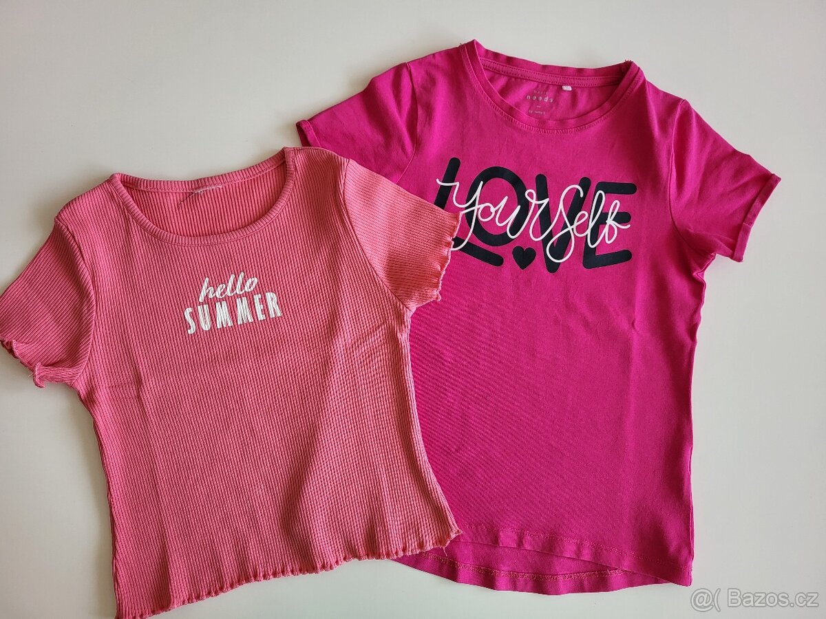 Tričko "Love" a crop top "Summer" vel. 128