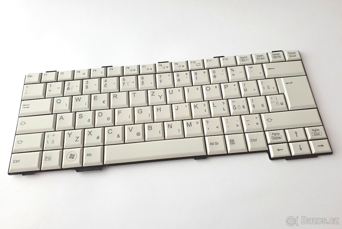 Klávesnice Fujitsu Siemens Lifebook S760, E751, CZ,bílá