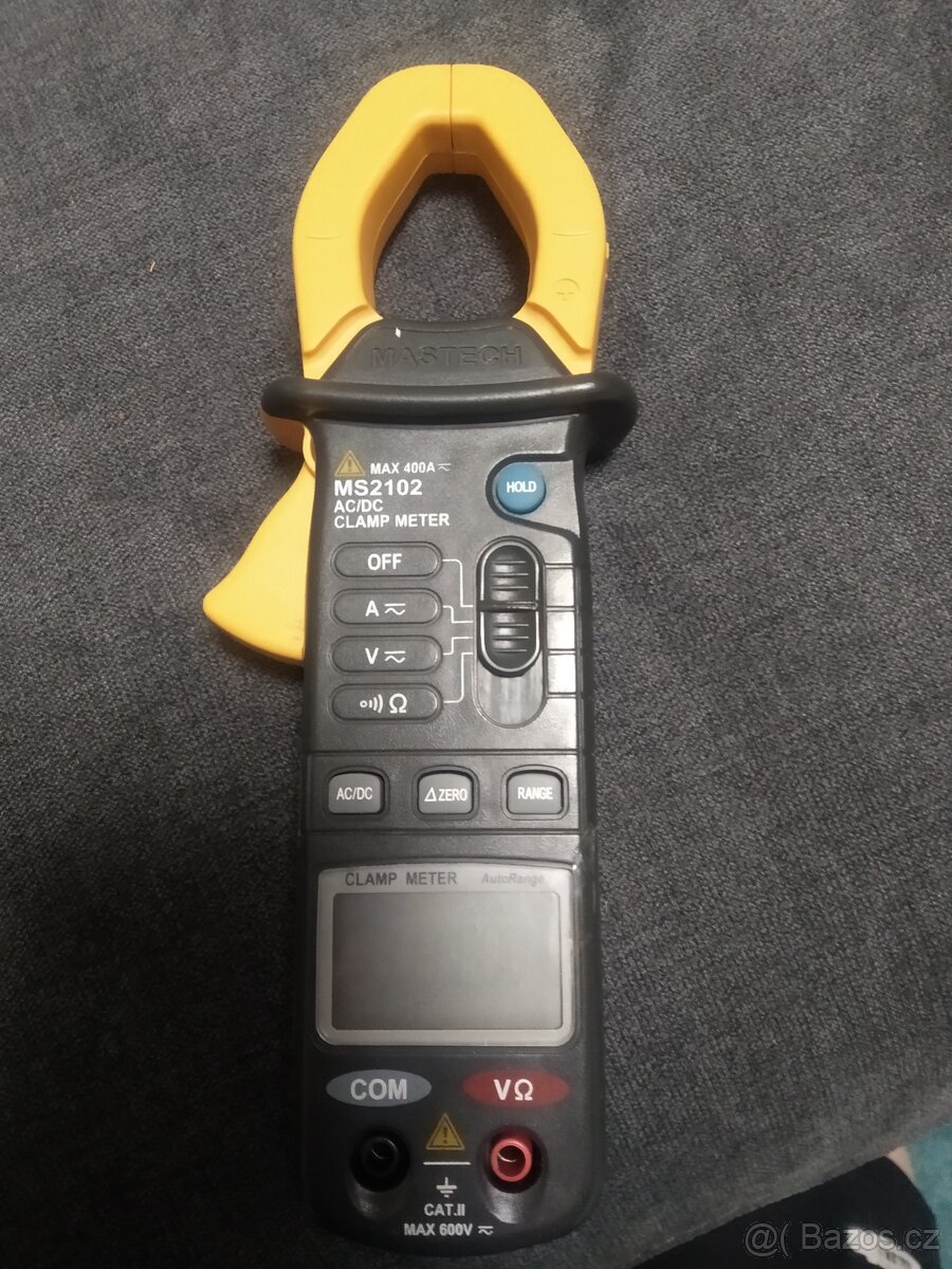 Klešťový multimetr Mastech MS2102 (napůl nefunkční)