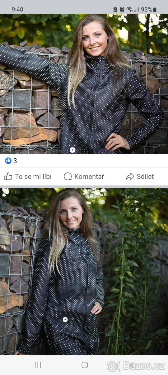Atomrad Kabát jaro podzim nepromokavý velikost