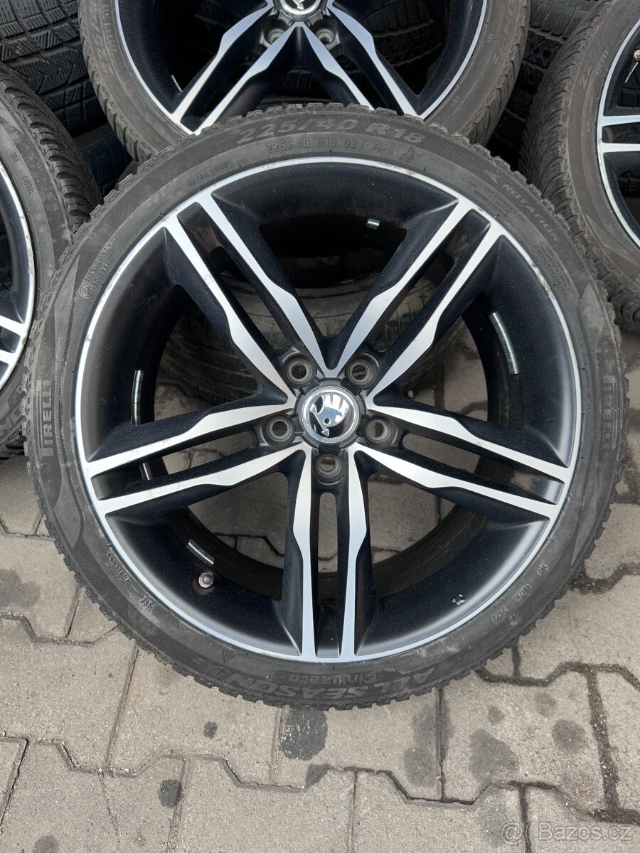 Celoroční sada alu kola Škoda Octavia 3 a Superb 3 R18
