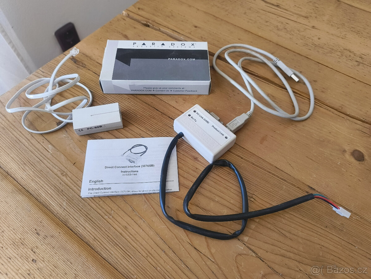 Komunikační kabel pro alarmy Paradox a Jablotron