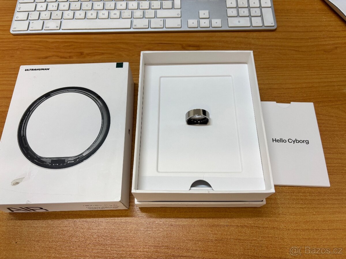 Chytrý prsten Ultrahuman Ring Air Space Silver vel. 12