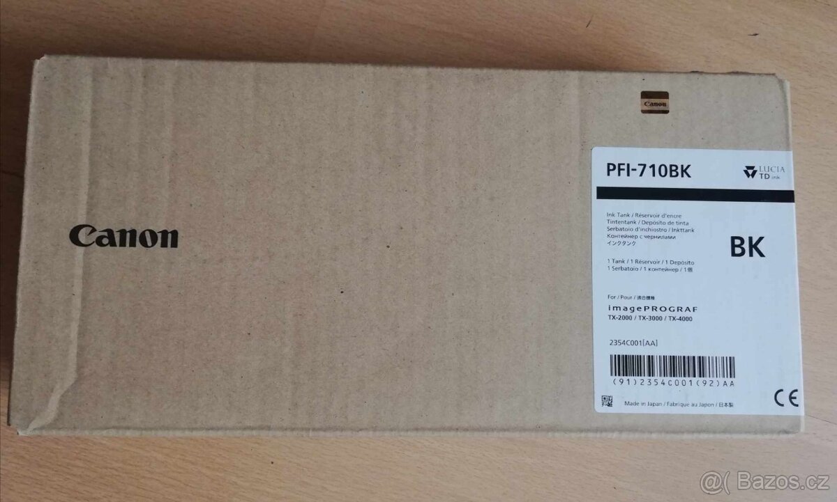 Originální inkoust Canon PFI-710Bk (2354C001), černý, 700 ml