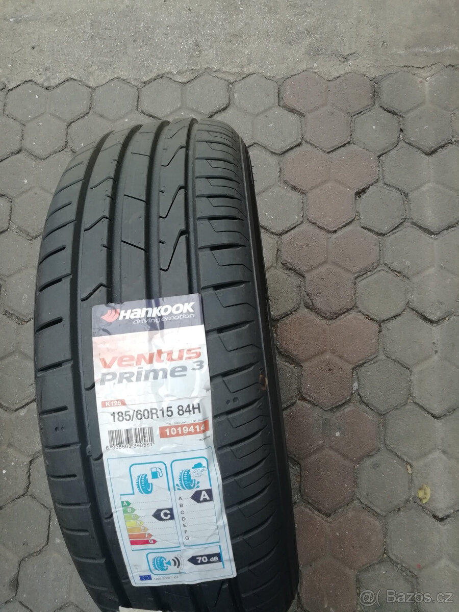 NOVÁ LETNÍ PNEU HANKOOK 185/60/15 84H K125 1 KUS
