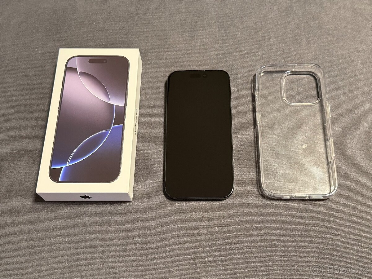 iPhone 16 Pro, Black Titanium, 128 GB