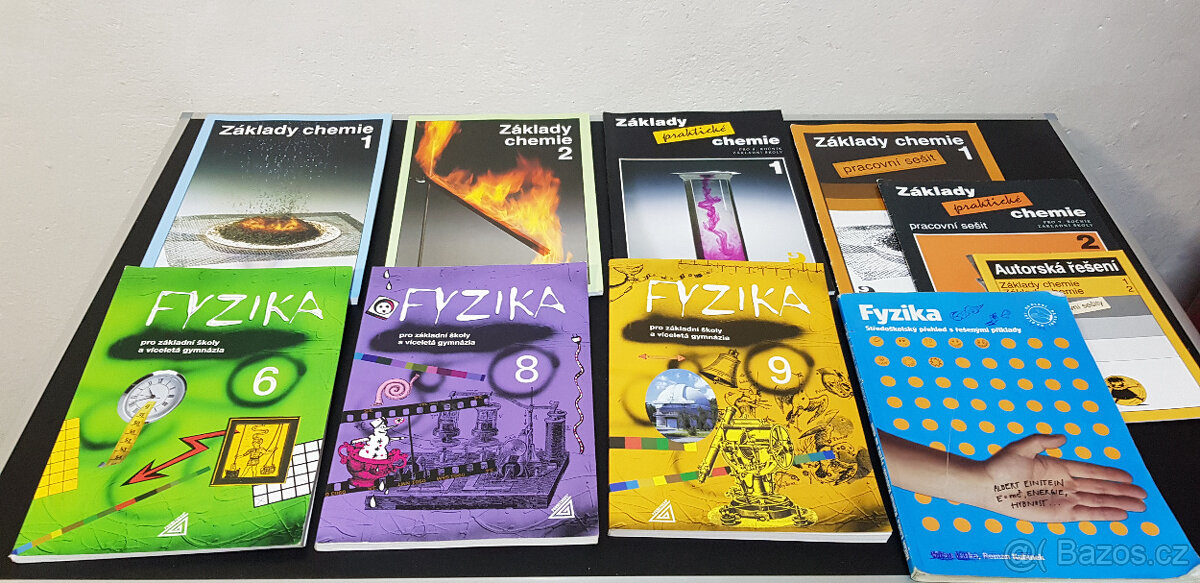 Učebnice fyzika a chemie pro gymnázia a základní školy