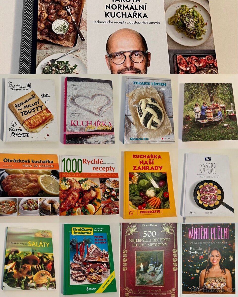 Prodám kuchařky, většina nové, při odběru více ks sleva