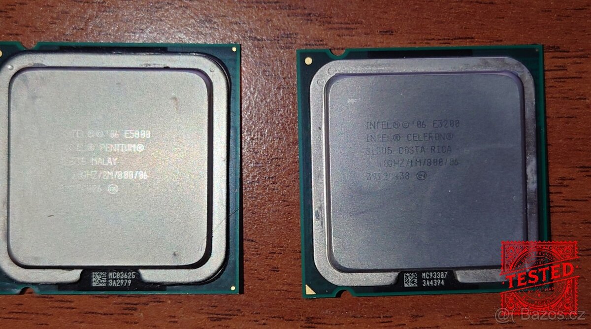 retro otestovane Socket 775 procesory - Core 2 Duo, Pentium